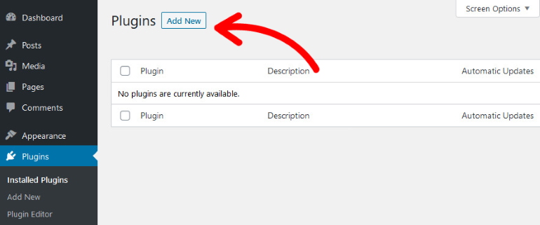 Add New Plugin Button