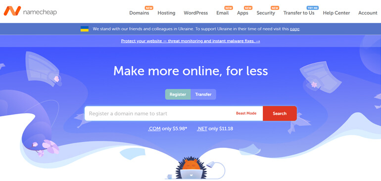 Namecheap Domain Registration Website