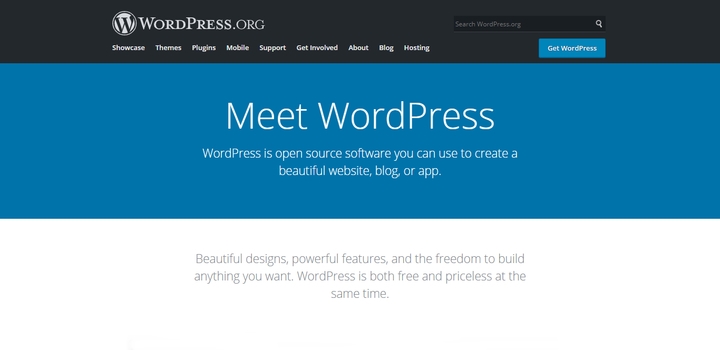 WordPress.org How to create a WordPress website