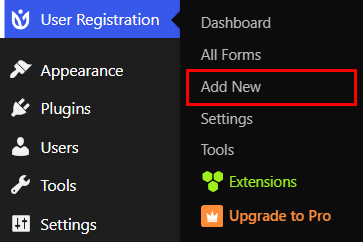 Add New User Registration Form - WordPress Captcha