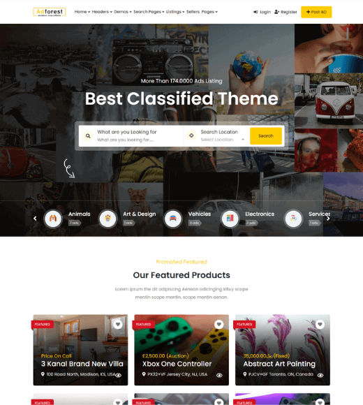 AdForest WordPress Directory Theme