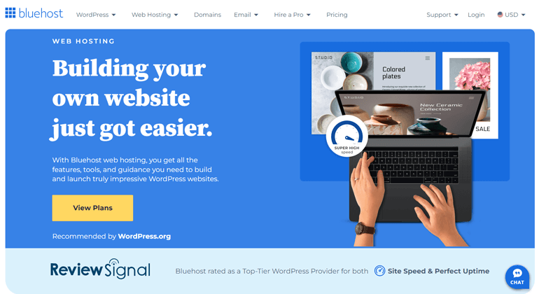 Bluehost - One of the Best Web Hosting