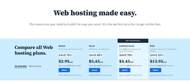 Bluehost - Make a WordPress Website