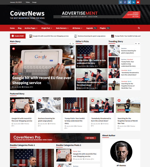 CoverNews Free WordPress Theme