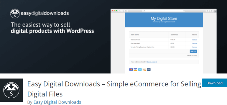 Easy Digital Downloads Top WordPress Plugin