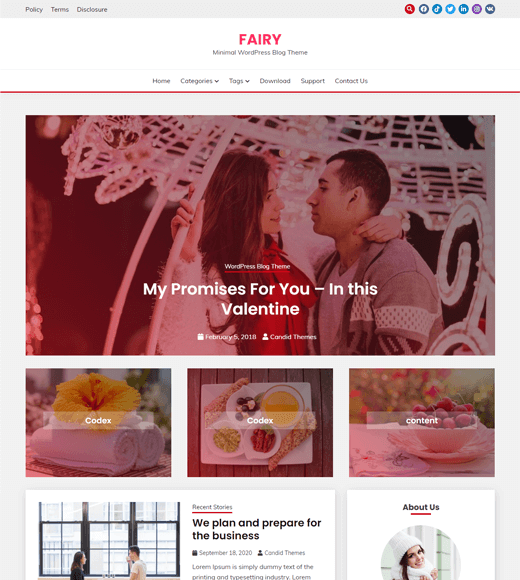 Fairy WordPress Theme