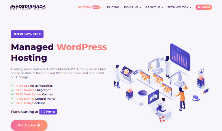 HostArmada Best WordPress Hosting Service