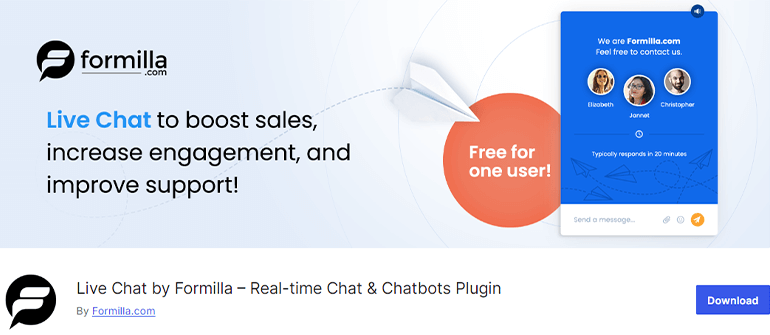 Live Chat by Formilla - Live Chat Plugin