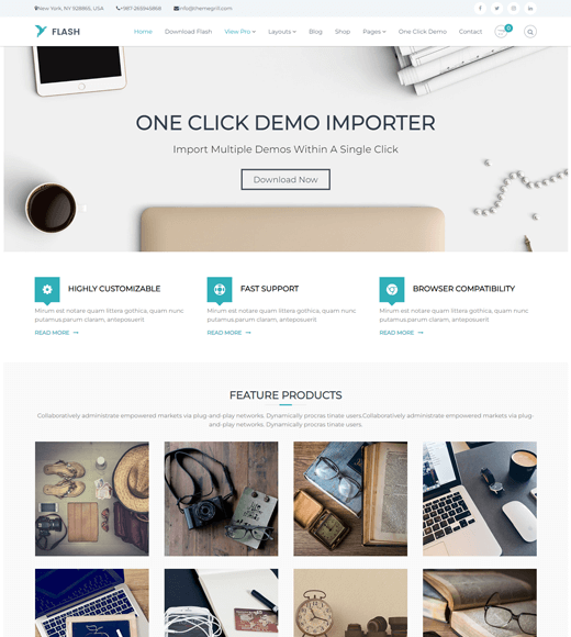 One Product WordPress Theme Flash