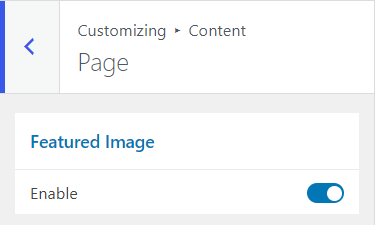 Page Settings Featured Image - How to Create a Blog on WordPress