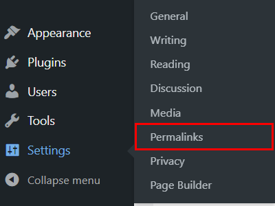 Permalinks - How to Make a One Page Website