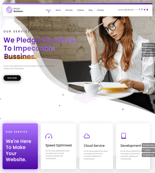 Phlox WordPress Theme Demo