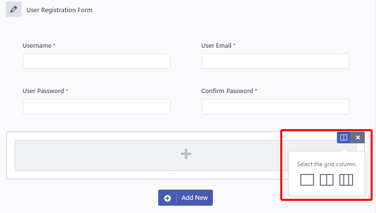 Select the Column Grid