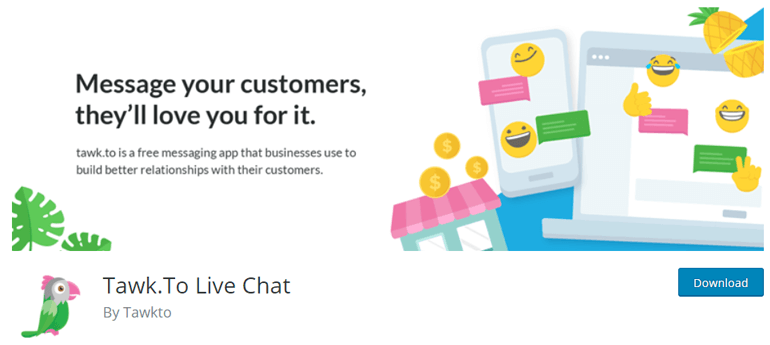 Tawk.to Live Chat Free WordPress Live Chat Plugin