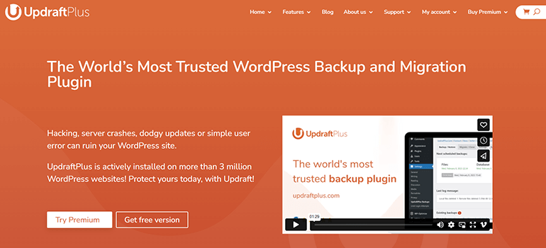 UpdraftPlus - WordPress Backup and Migration Plugin