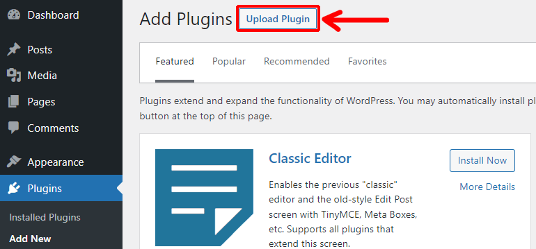 Upload Plugin Button for WordPress User Registration Form