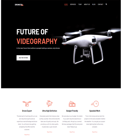 Zakra Drone WordPress Template