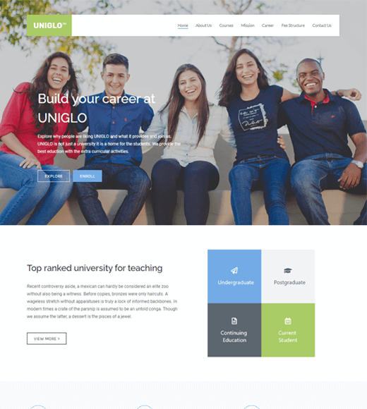 Zakra Education Theme Demo