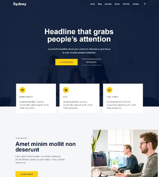 Sydney - Freelancer WordPress Theme